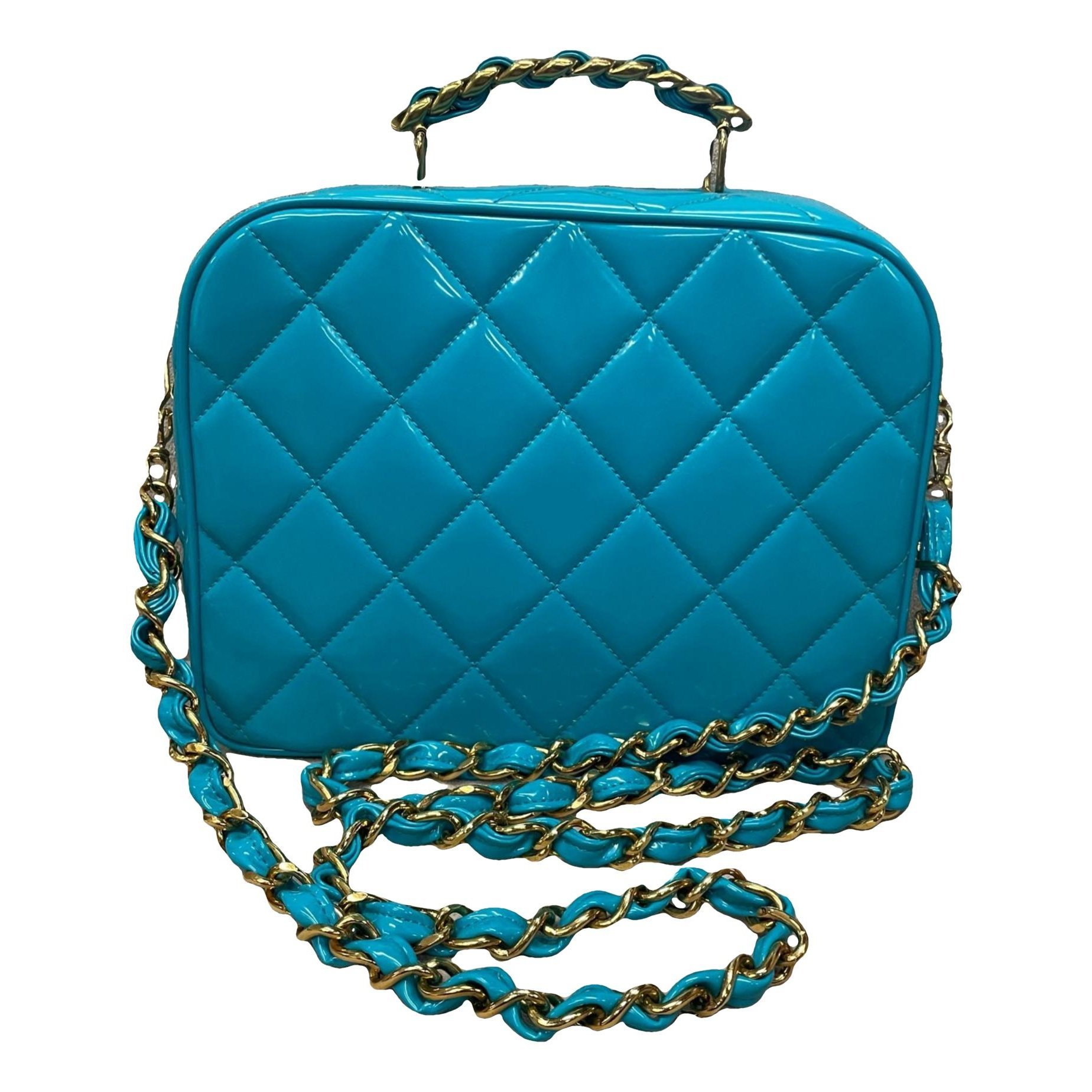 Patent leather crossbody bag