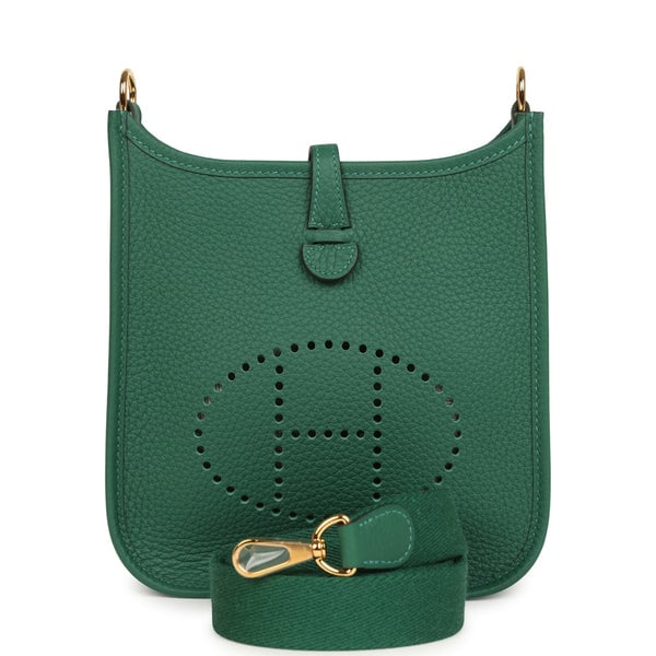Hermes Hermes Evelyne TPM Vert Moyen Clemence Gold Hardware