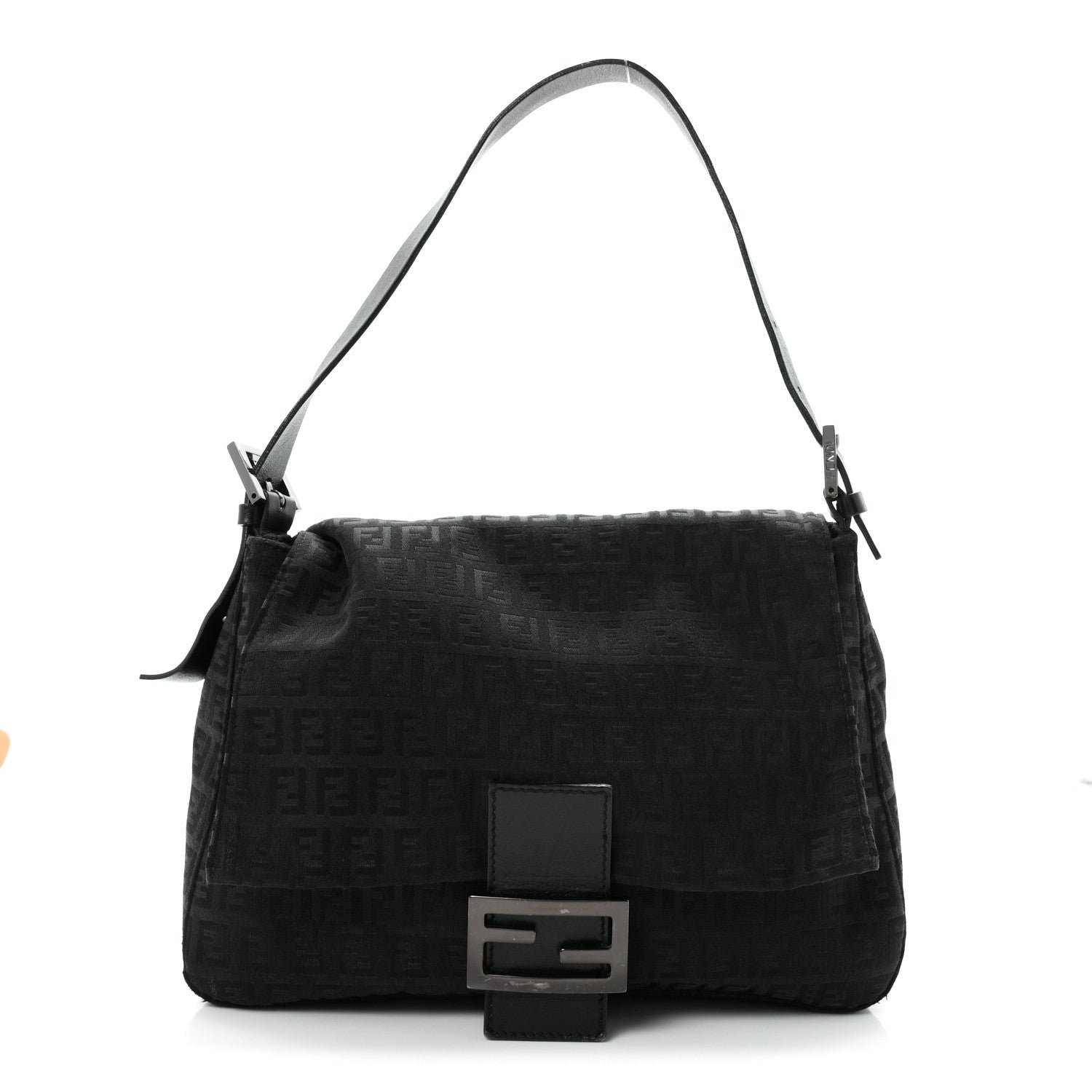 Fendi Zucchino Mama Baguette Black