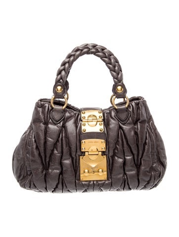 Leather Matelassé Bauletto Aperto Coffer
