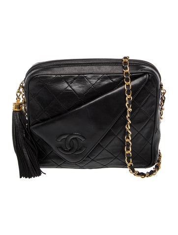 Quilted Tassel Camera Bag