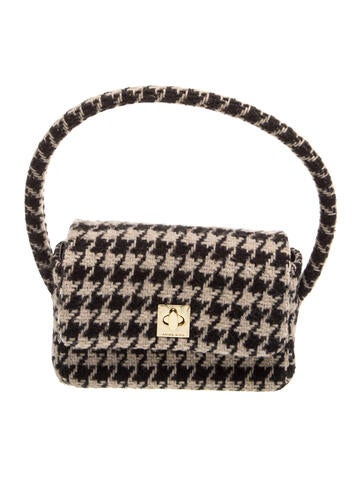 Anine Bing Tweed Top Handle Bag