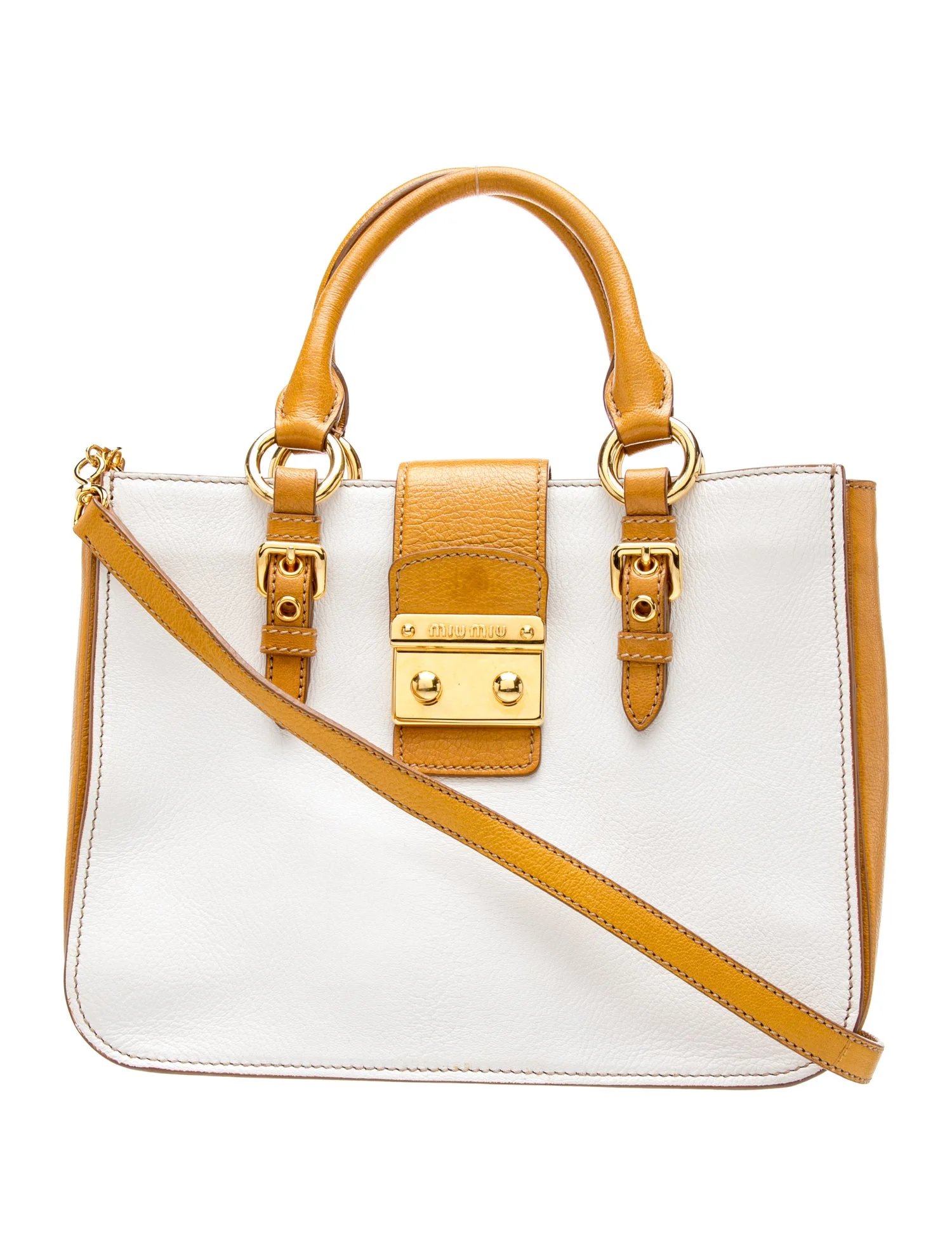 Miu Miu Leather Top Handle Bag