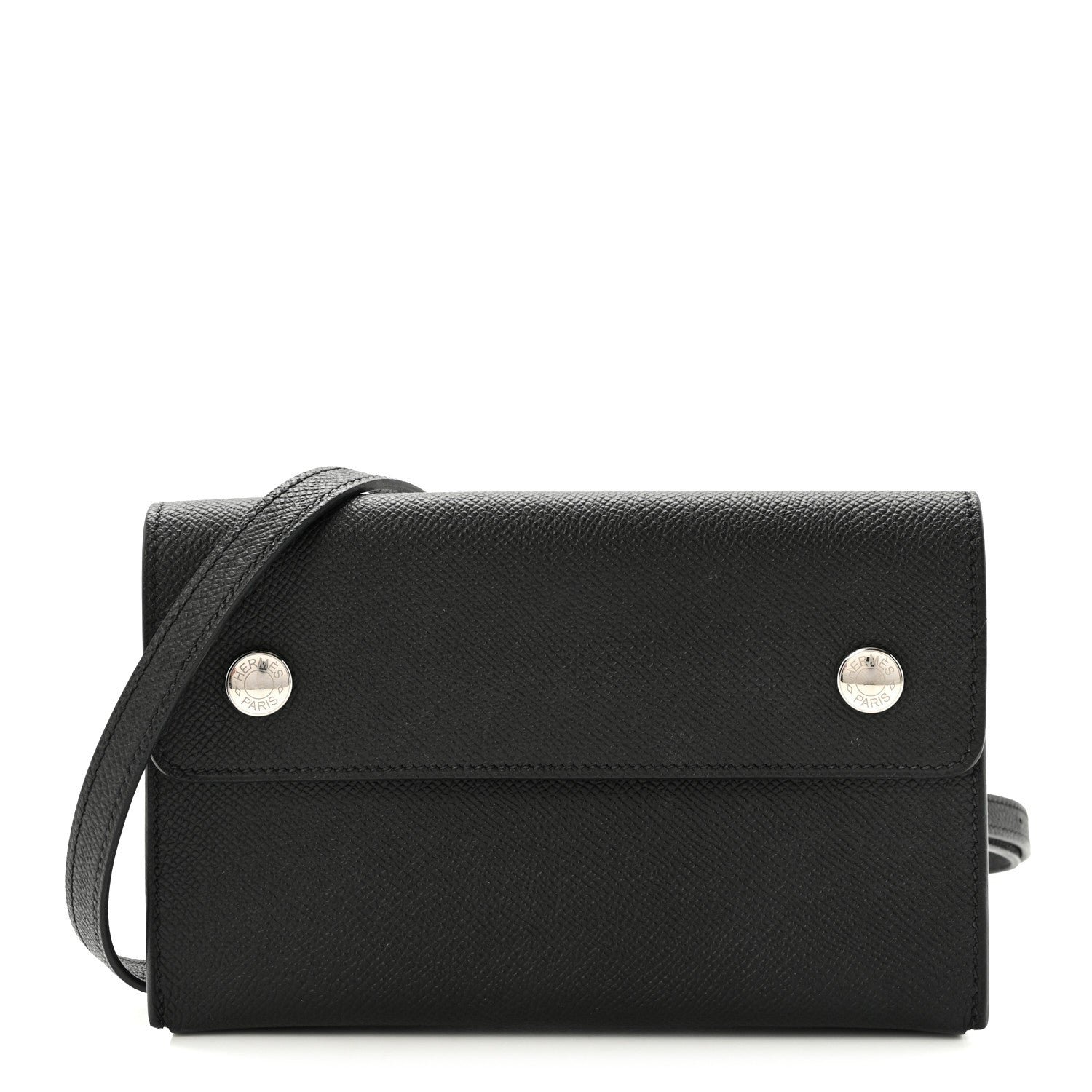 Hermes Epsom Hermesnap Wallet Black