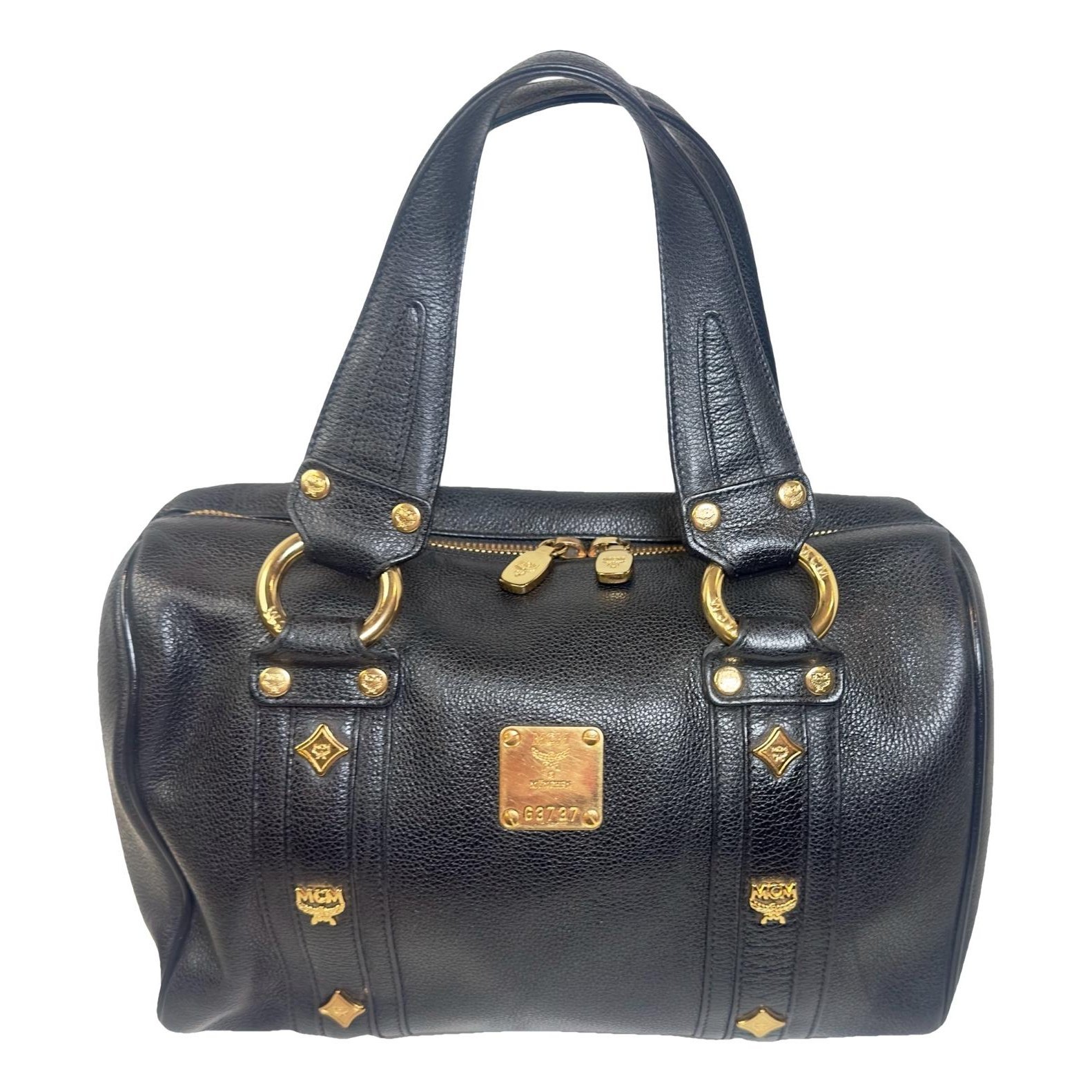 Boston leather satchel