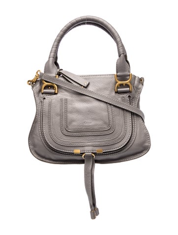 Leather Marcie Satchel Bag Small