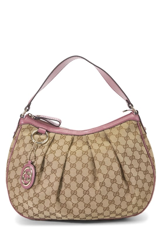 Pink Original GG Canvas Sukey Hobo