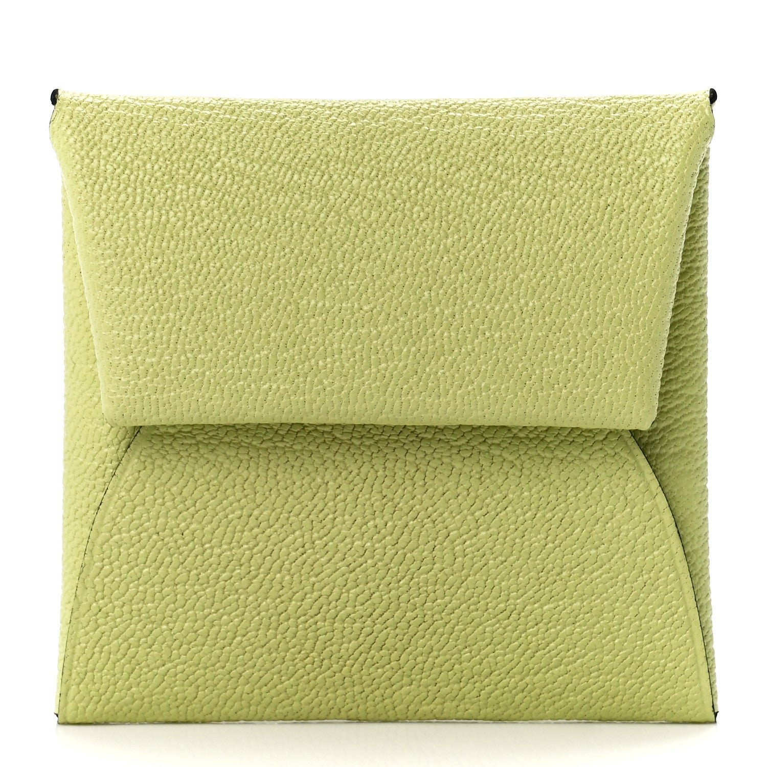 Hermes Chevre Mysore Bastia Coin Purse Jaune Bourgeon