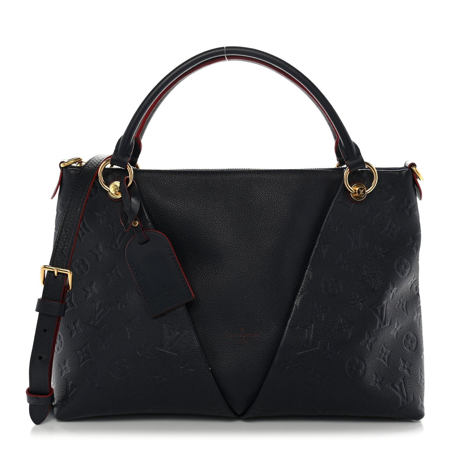 Louis Vuitton Empreinte V Tote MM Marine Rouge