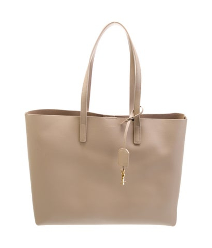 Saint Laurent Laurent Leather Shopping Tote East West 2023 W Tags