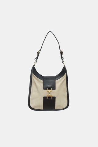 Leather & Suede Jackie Bag