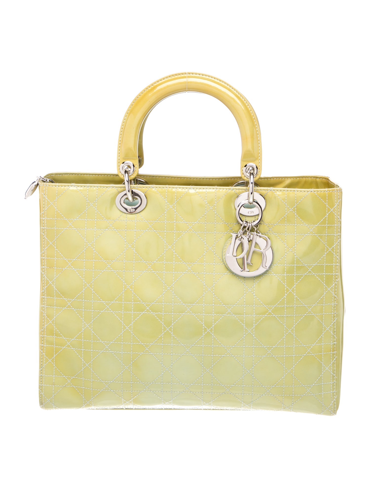 Dior Cannage Top Handle Bag Large Vintage