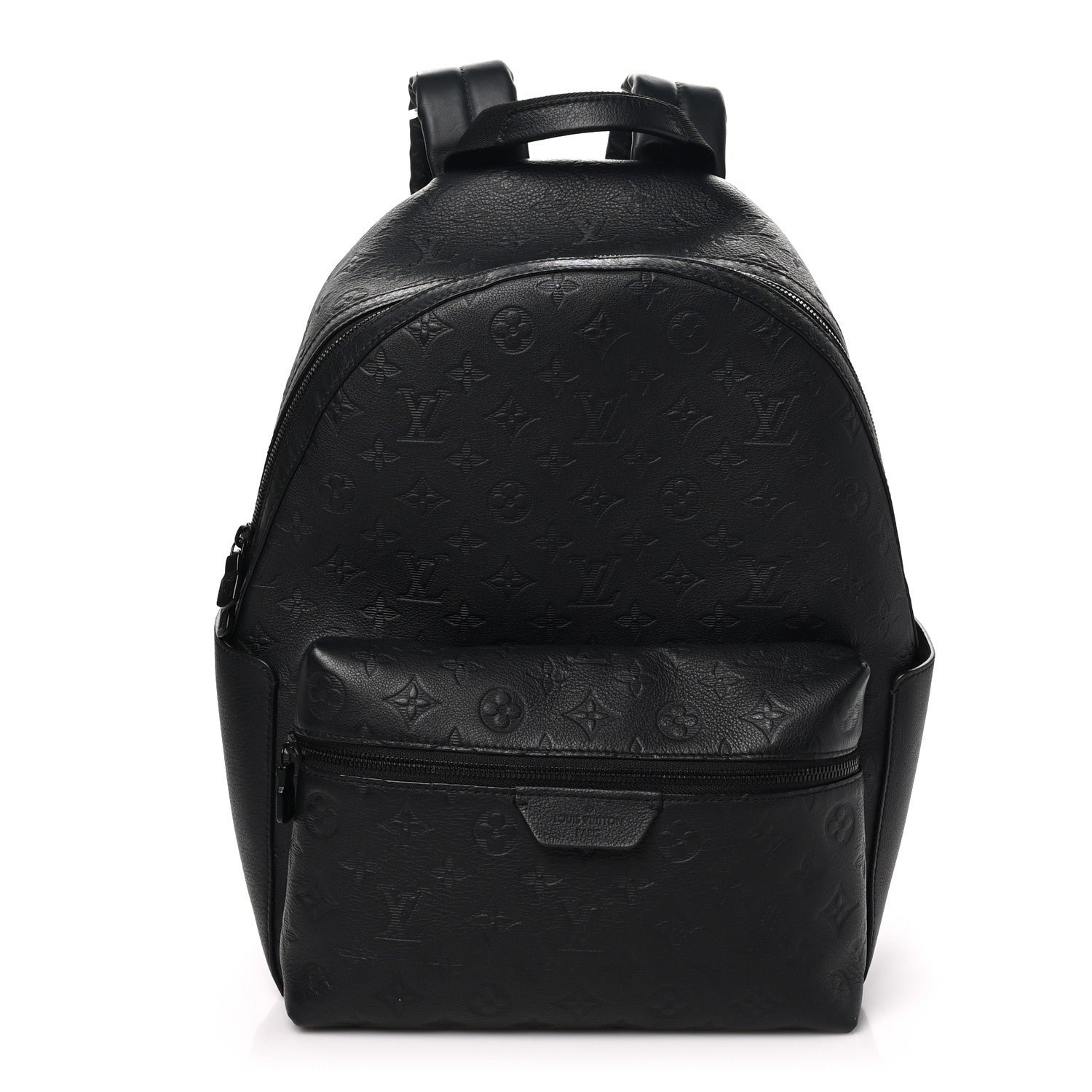 Louis Vuitton Calfskin Shadow Monogram Discovery Backpack PM Black