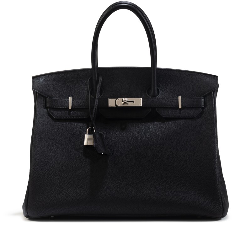 Hermes Black Togo Birkin 35 Palladium Hardware, 2020