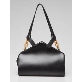 Bottega Veneta Bottega Veneta Black Leather The Tip Shoulder Bag