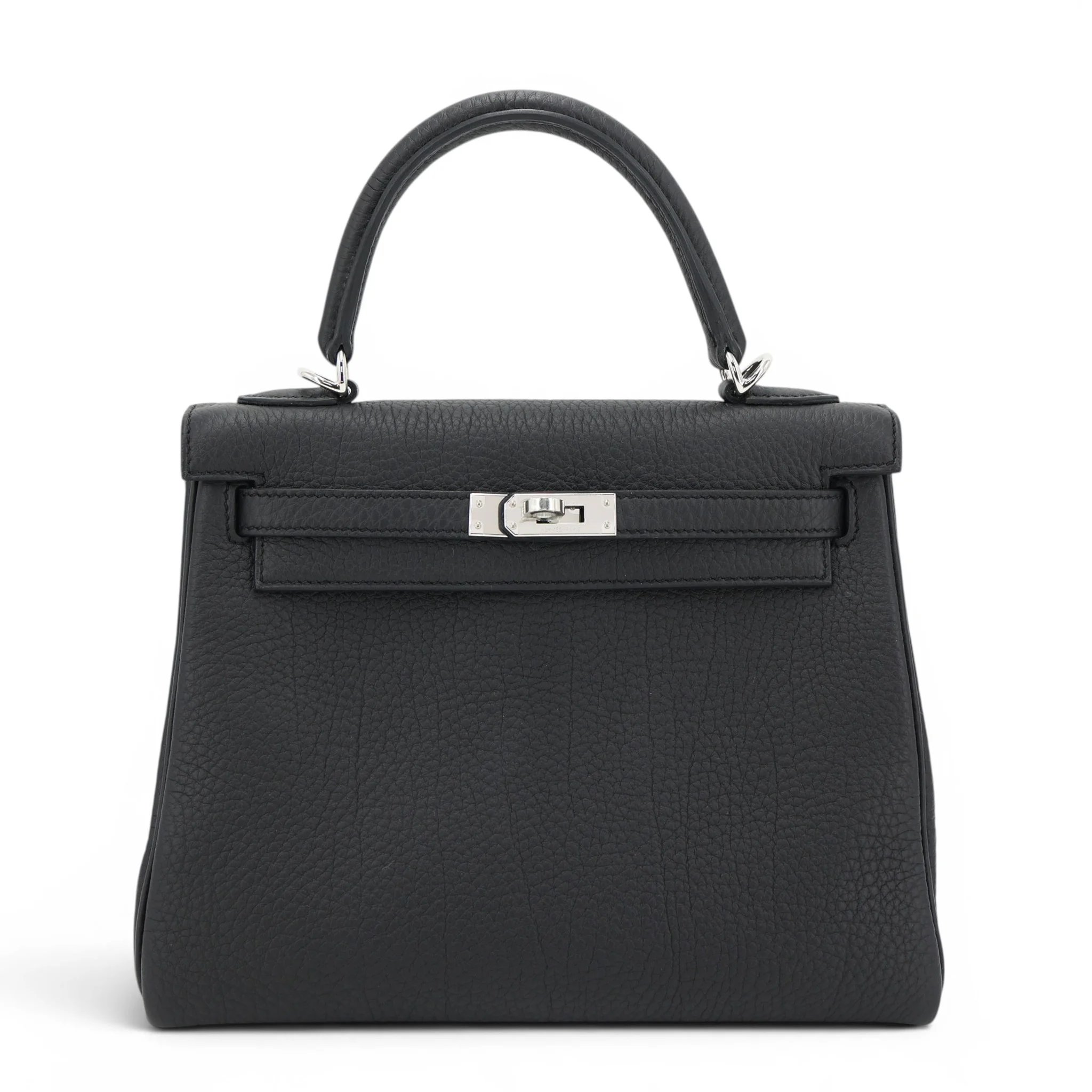 Brand New ( Rank N ) HERMÈS Kelly 25 Noir (89) Togo Palladium hardware G (2026)