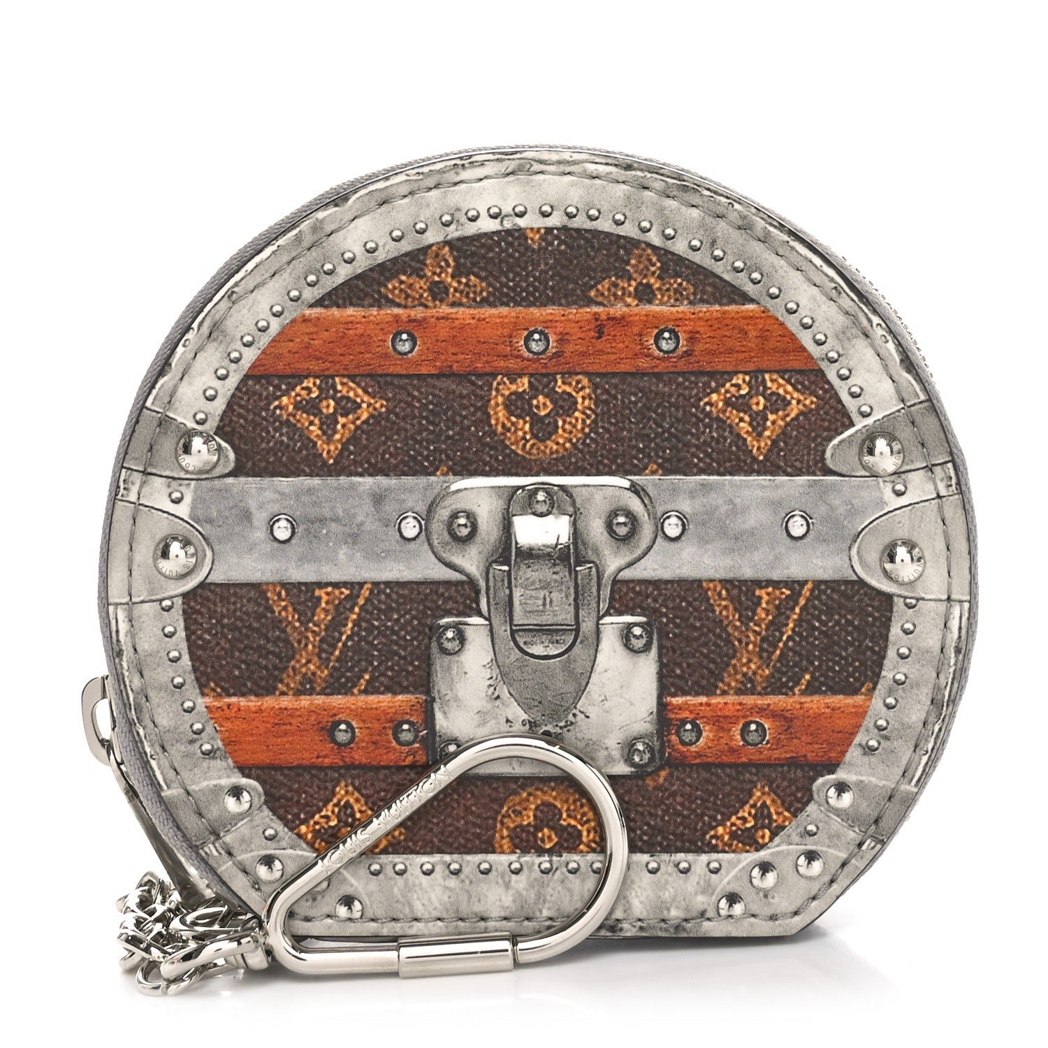 Louis Vuitton Transformed Monogram Time Trunks Micro Boite Chapeau Coin Purse Marron