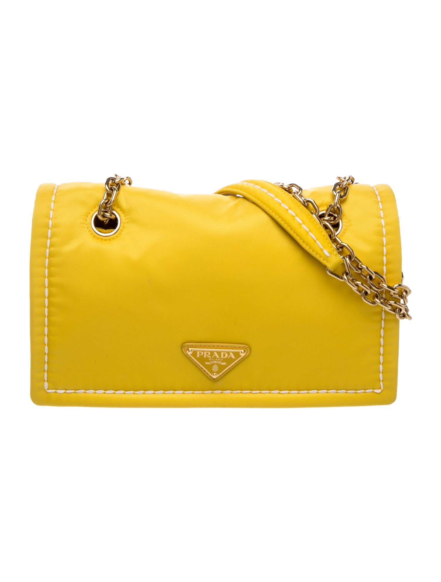 Enameled Metal Triangle Shoulder Bag