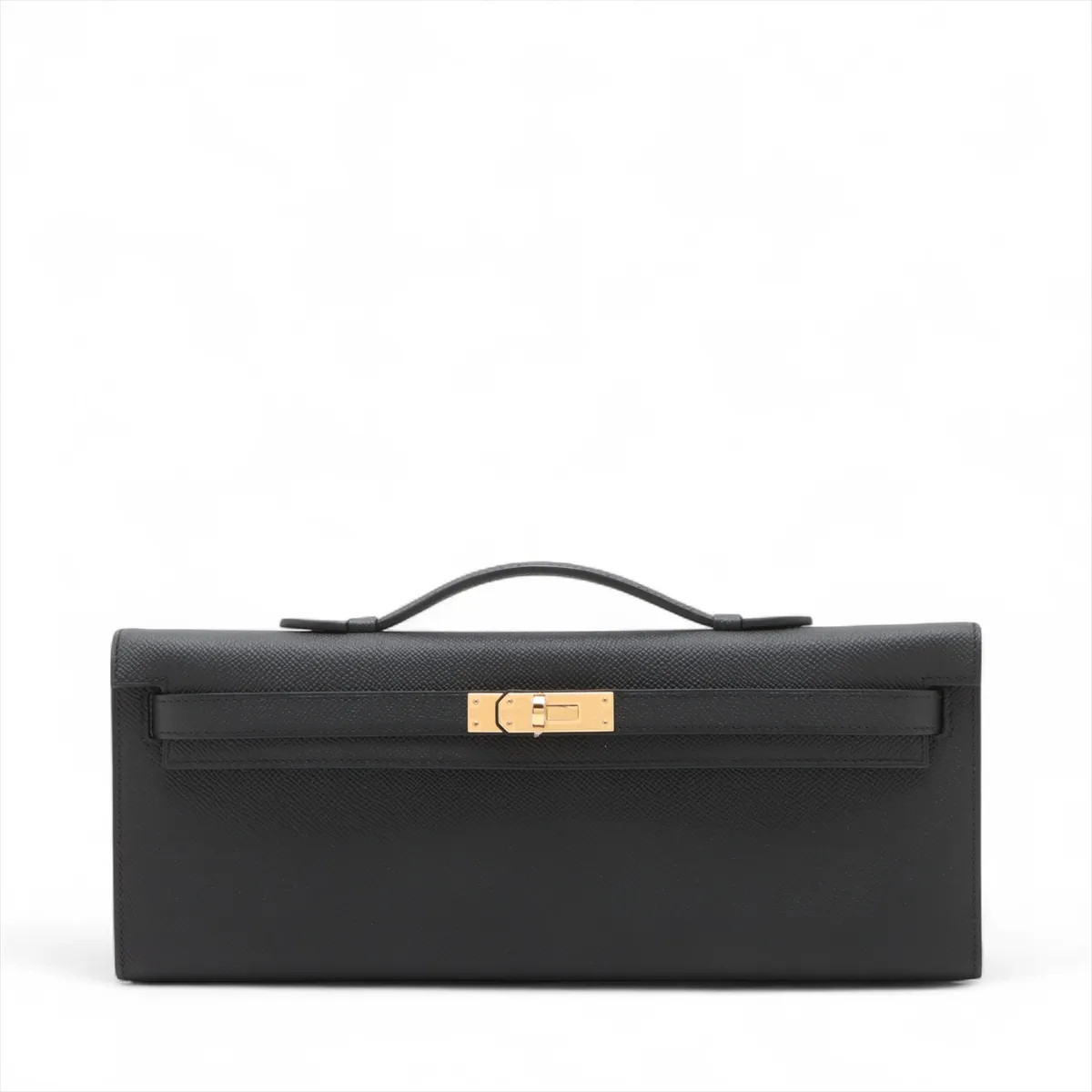 Hermès Kelly Cut Veau Epsom Black Gold Metal Fittings