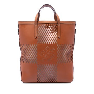 Calf Leather Nomade Damier Oversize Cabas North South Tote