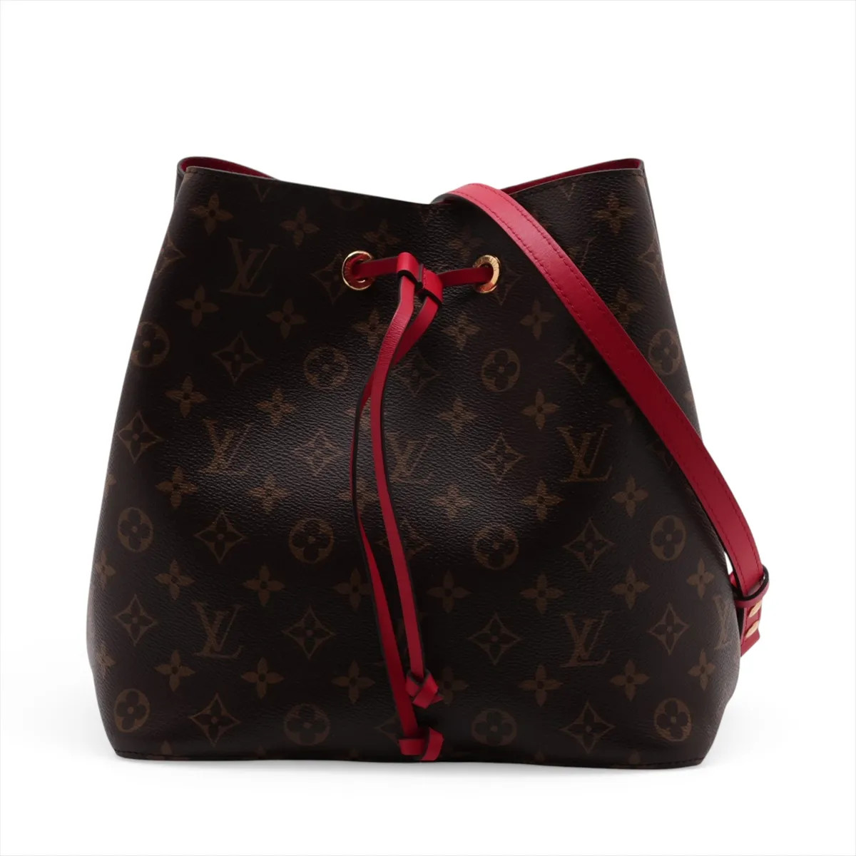 Louis Vuitton Monogram Neonoe M44021 Red x Brown