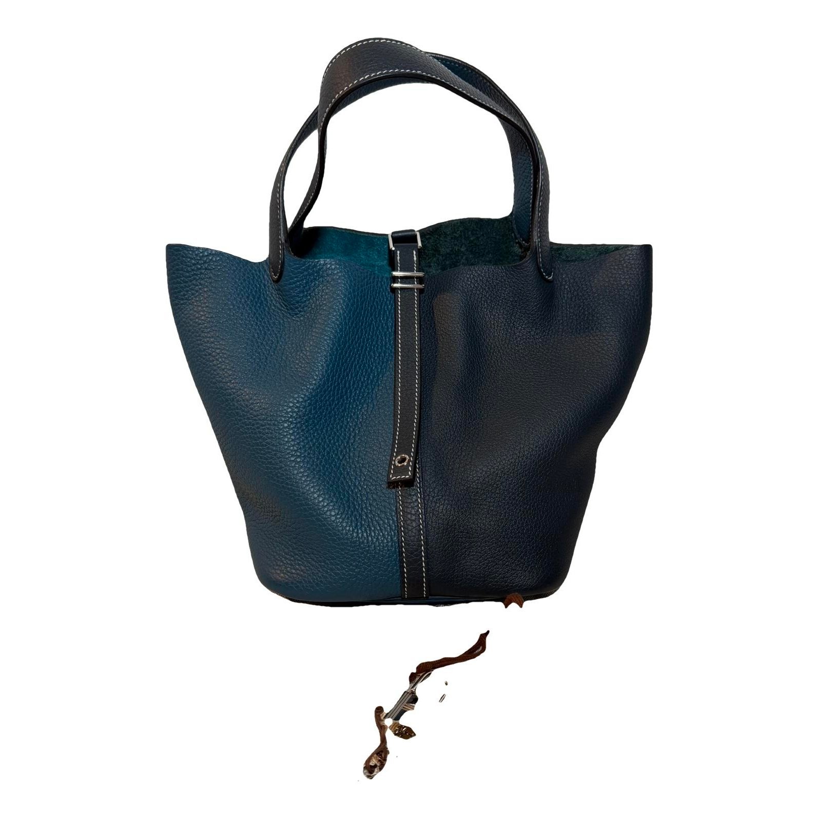 Picotin leather tote
