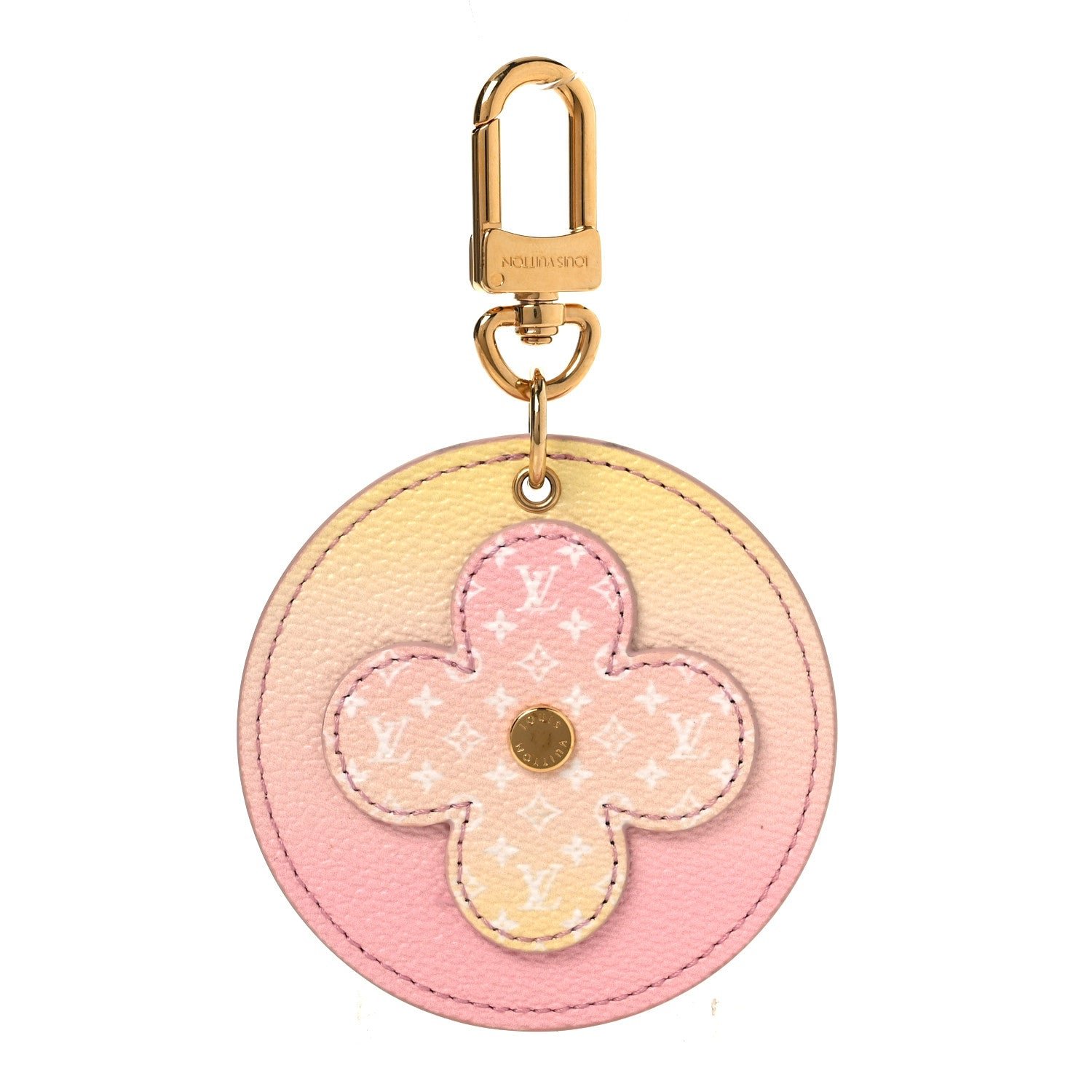 Louis Vuitton Monogram By The Pool Illustre Bag Charm Key Holder Light Pink