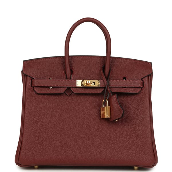 Hermes Birkin 25 Rouge H Togo Gold Hardware