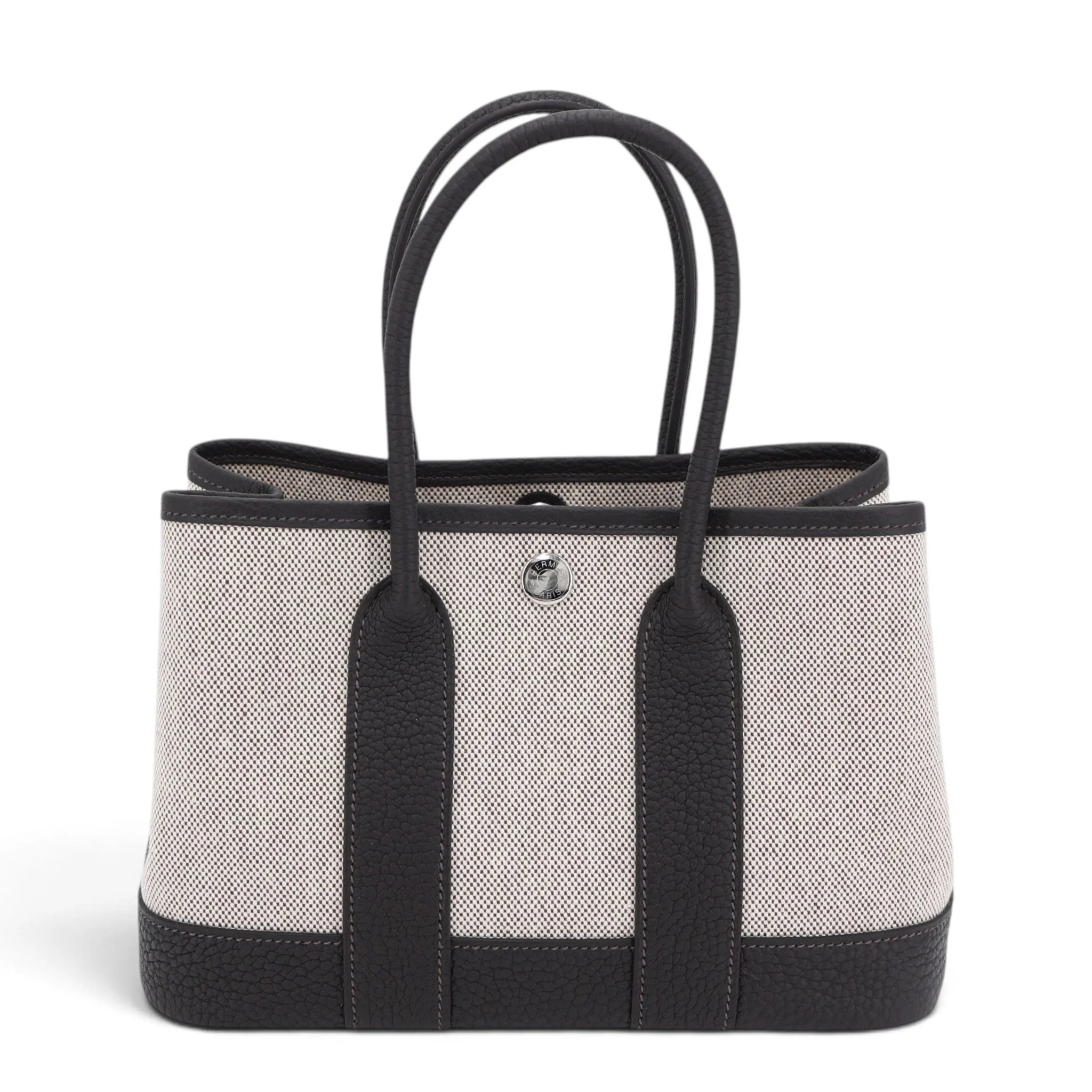 Brand New ( Rank N ) HERMÈS Neo Garden Party 23 Ecru Terre (4D) Bai Brun（T3） Toile H Viking canvas Palladium hardware G (2026)
