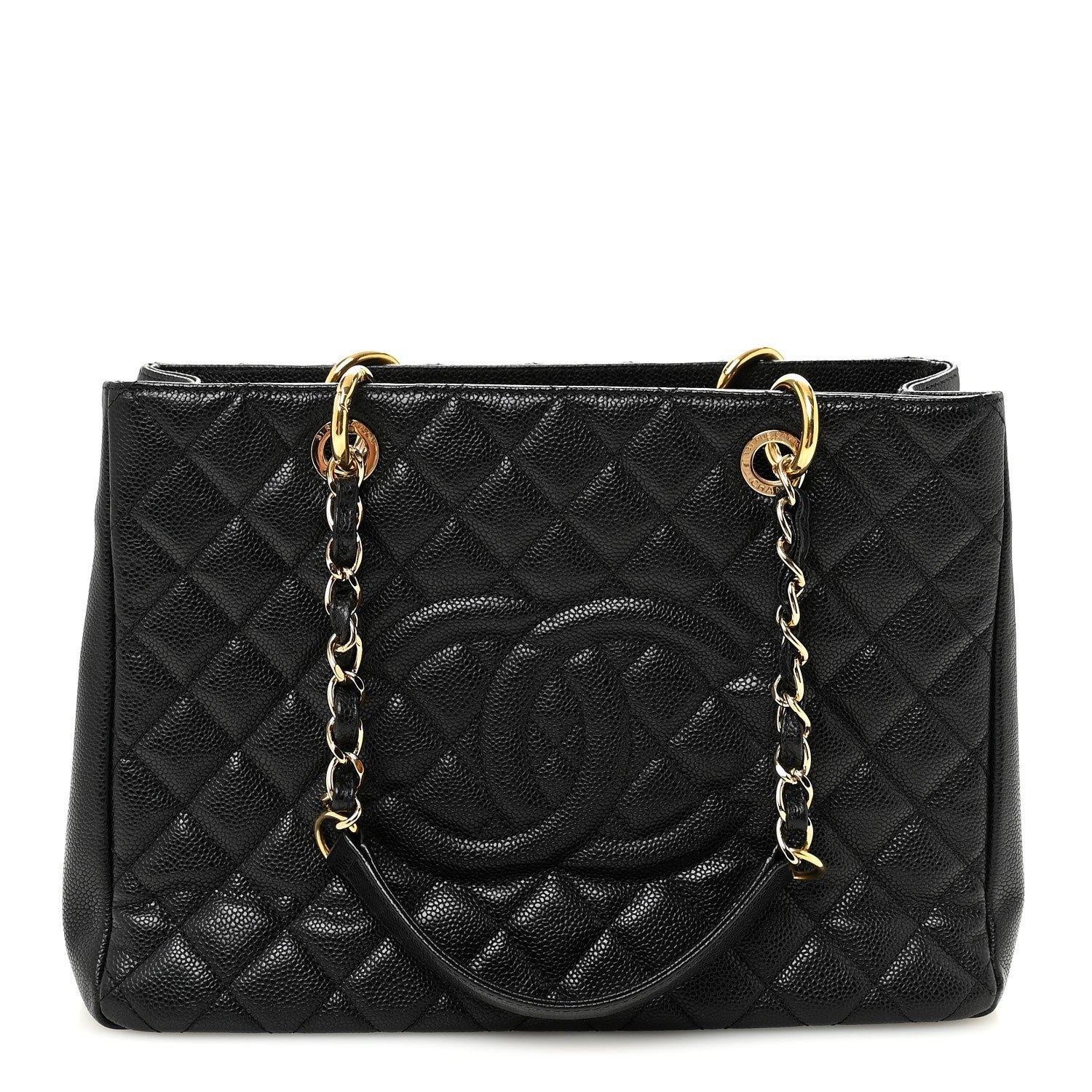 Chanel Chanel Caviar Quilted Grand Shopping Tote GST Black