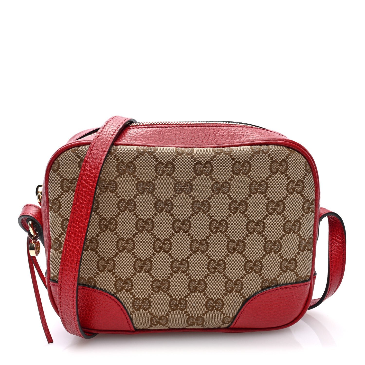 Gucci Monogram Mini Bree Messenger Bag Red