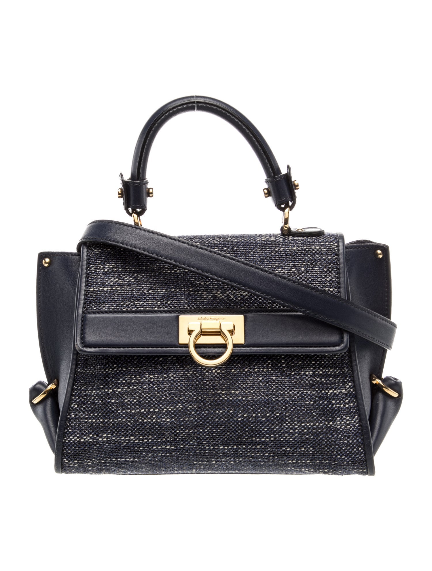 Ferragamo Leather Top Handle Bag