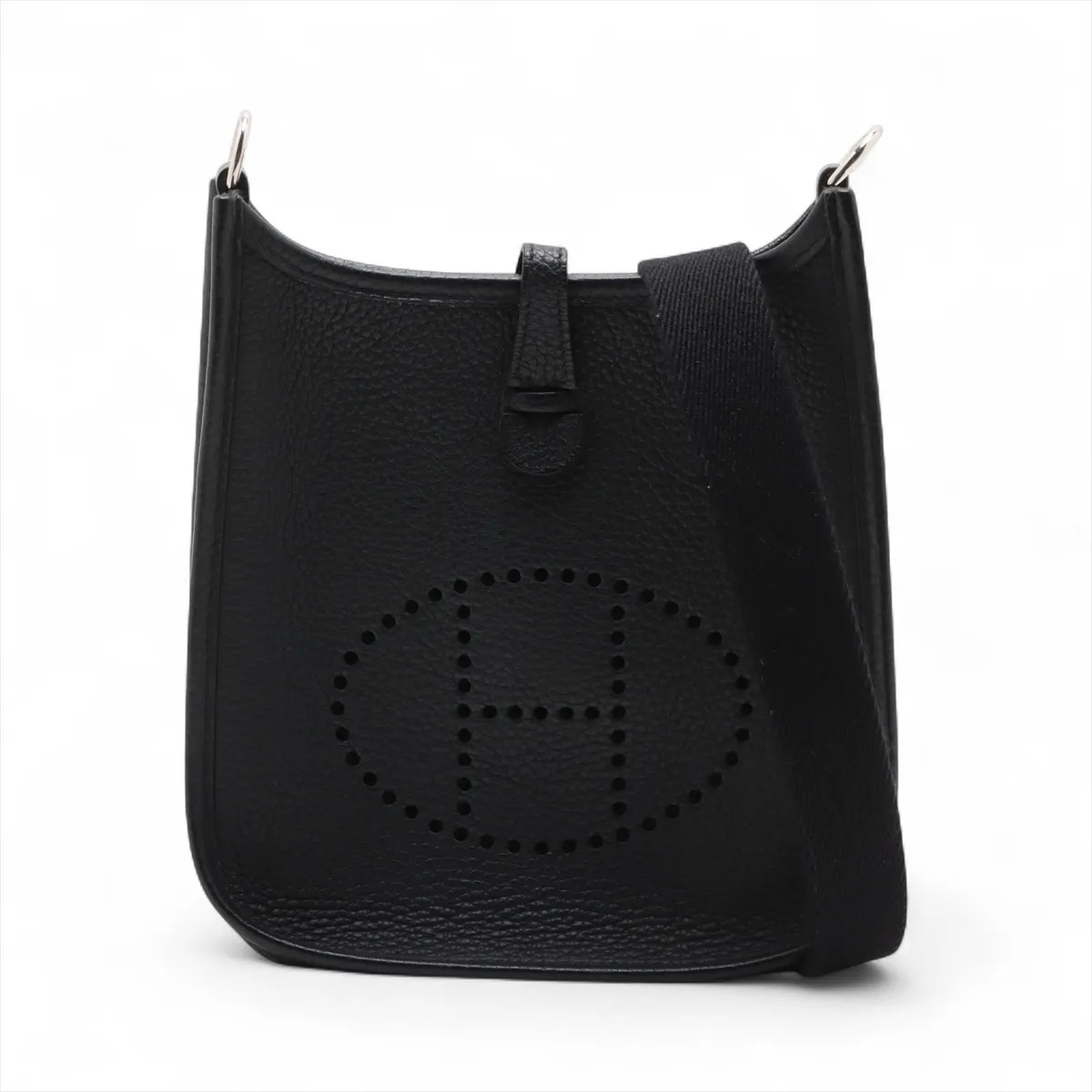 Hermès evelyn 16 TPM Amazon Taurillon Clemence Black Silver Metal Fittings