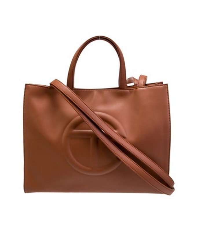 Telfar Vegan Leather Tan Shopping Medium