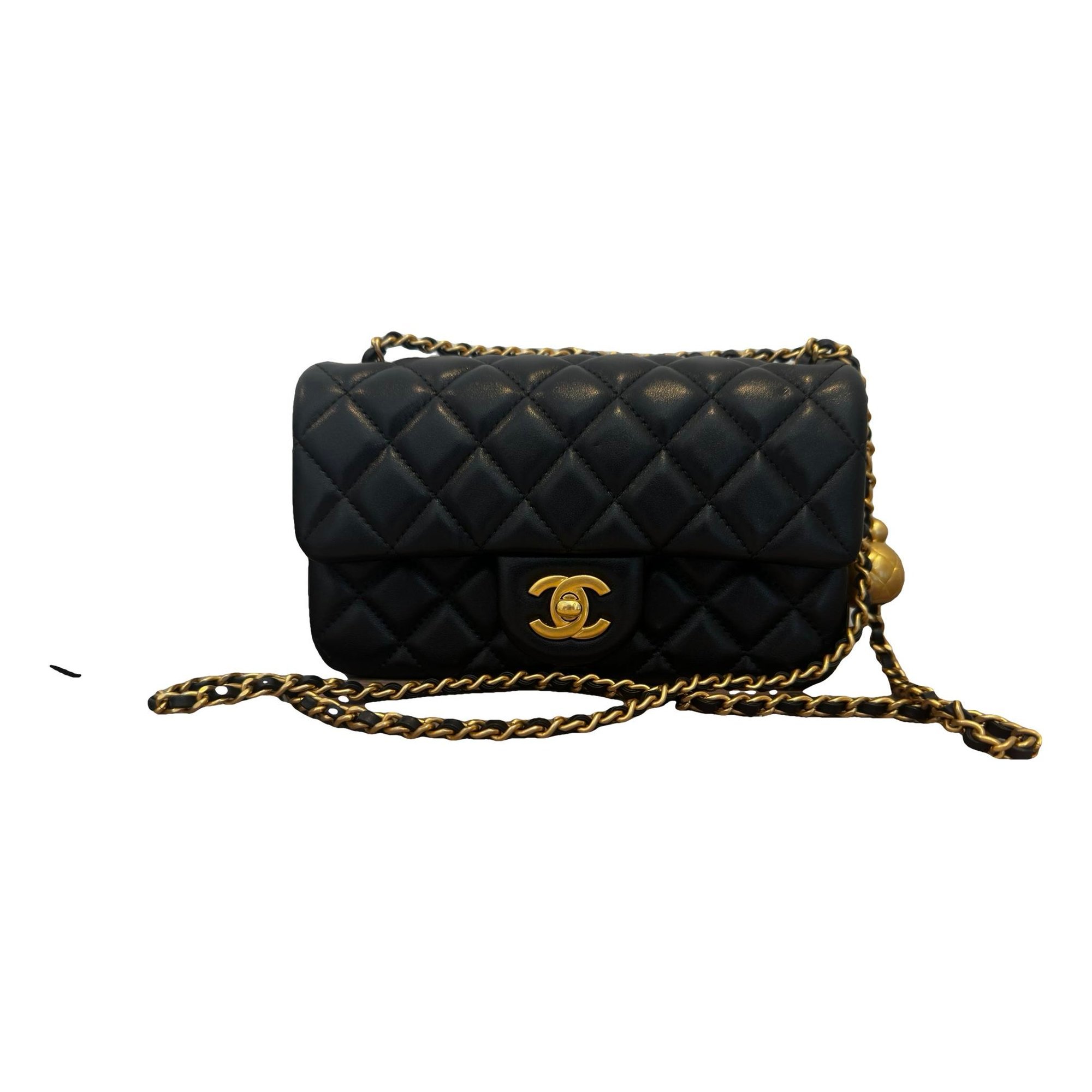 Trendy CC Flap leather handbag