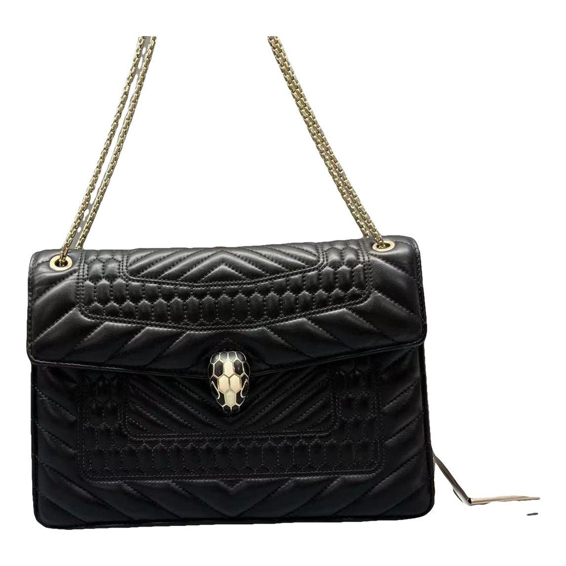 Serpenti leather handbag