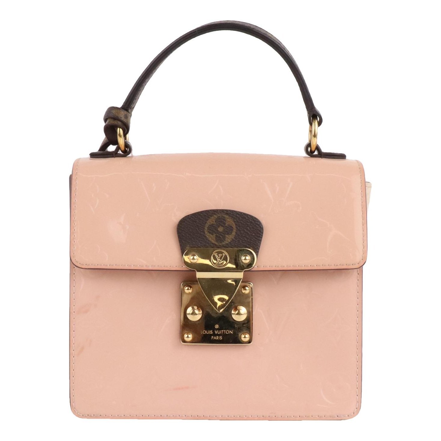 Spring street patent leather handbag