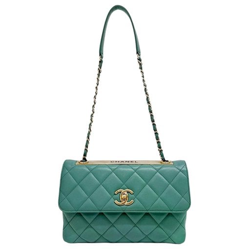 Trendy CC Flap leather handbag