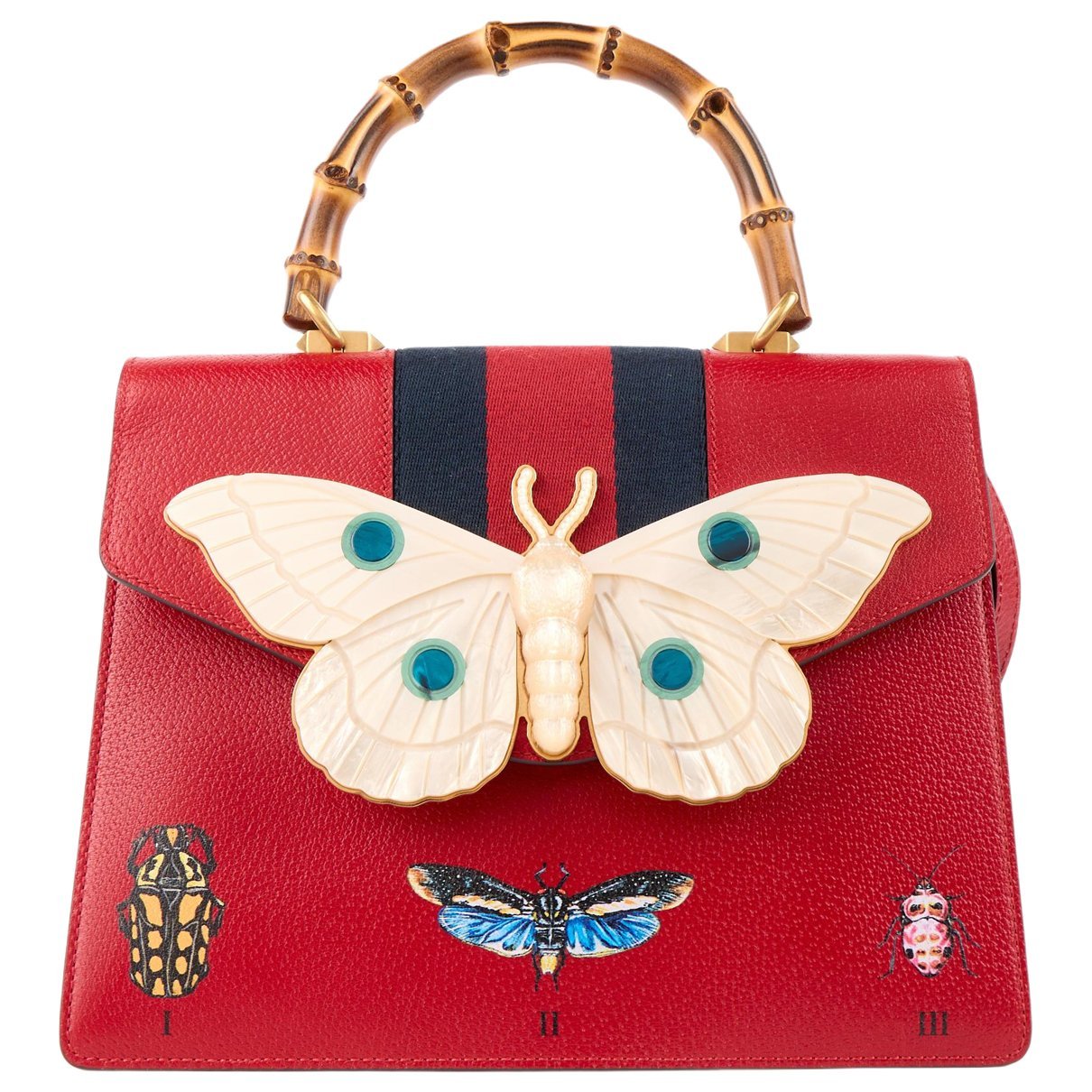 Falena leather handbag