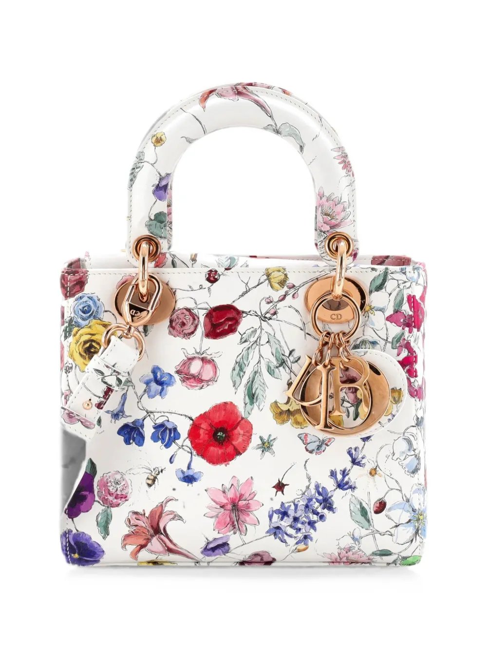 My ABCDior Lady Dior Bag Printed Leather Small satchel