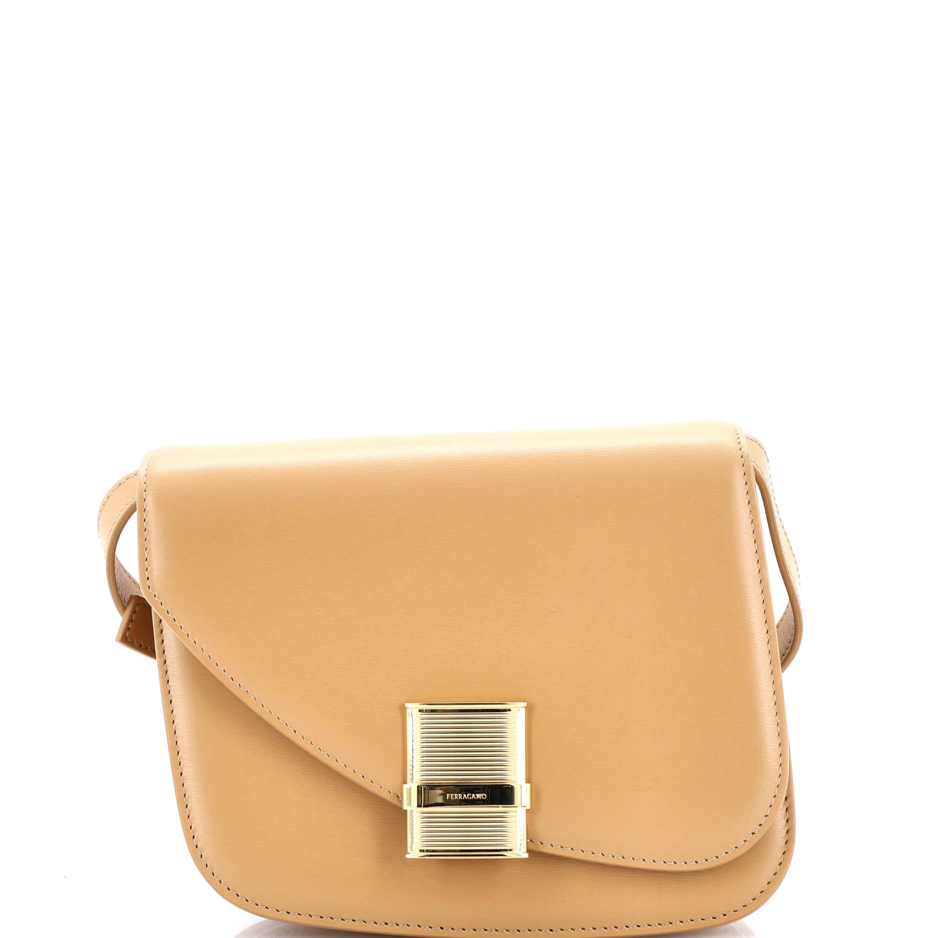 Salvatore Ferragamo Fiamma Crossbody Bag Leather Small