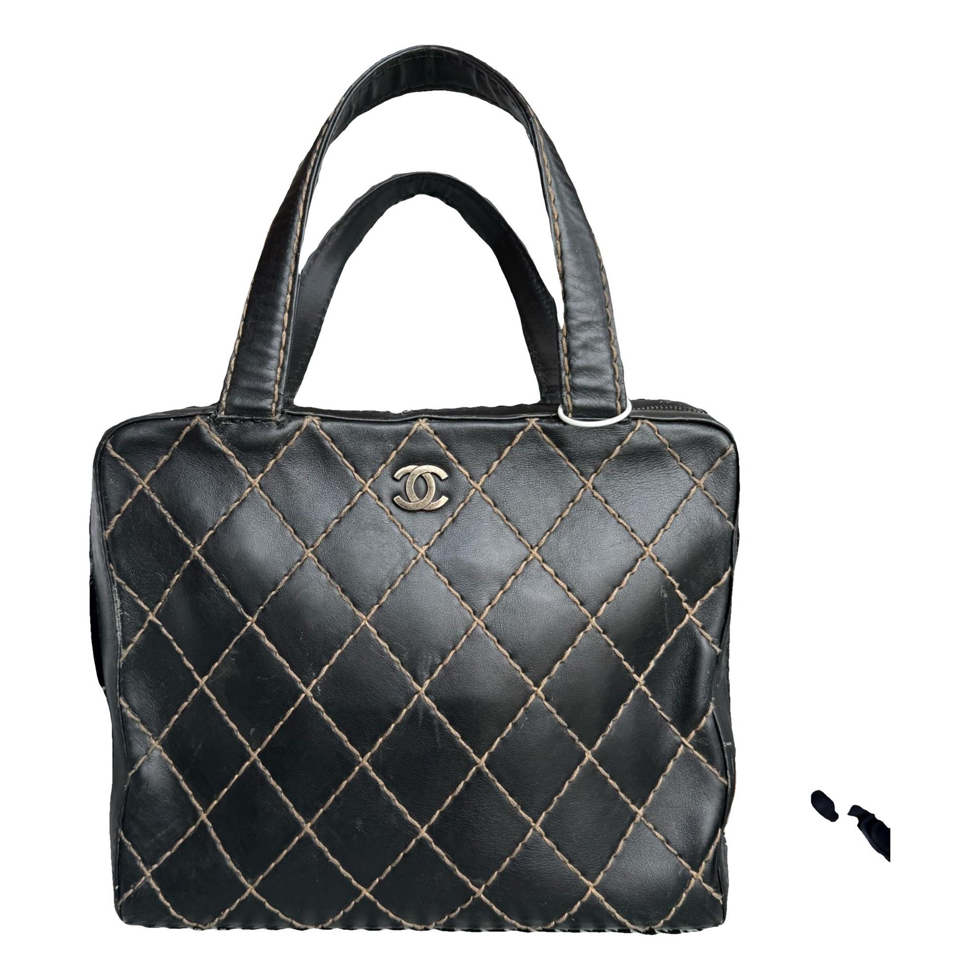 Vintage CC Chain leather tote