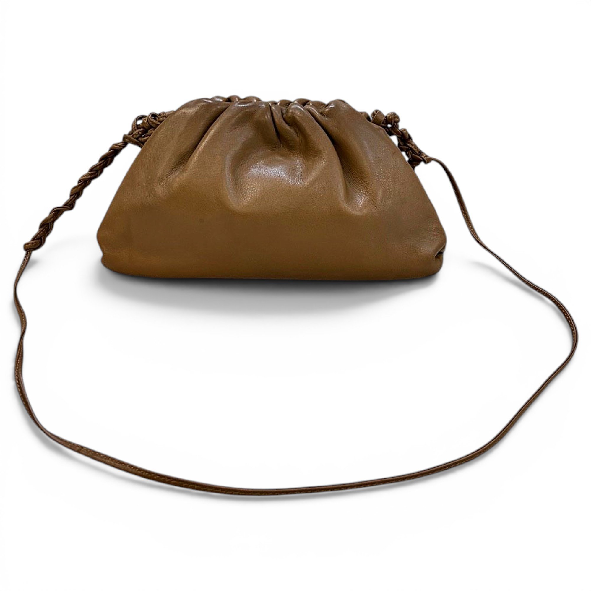 Pouch leather handbag