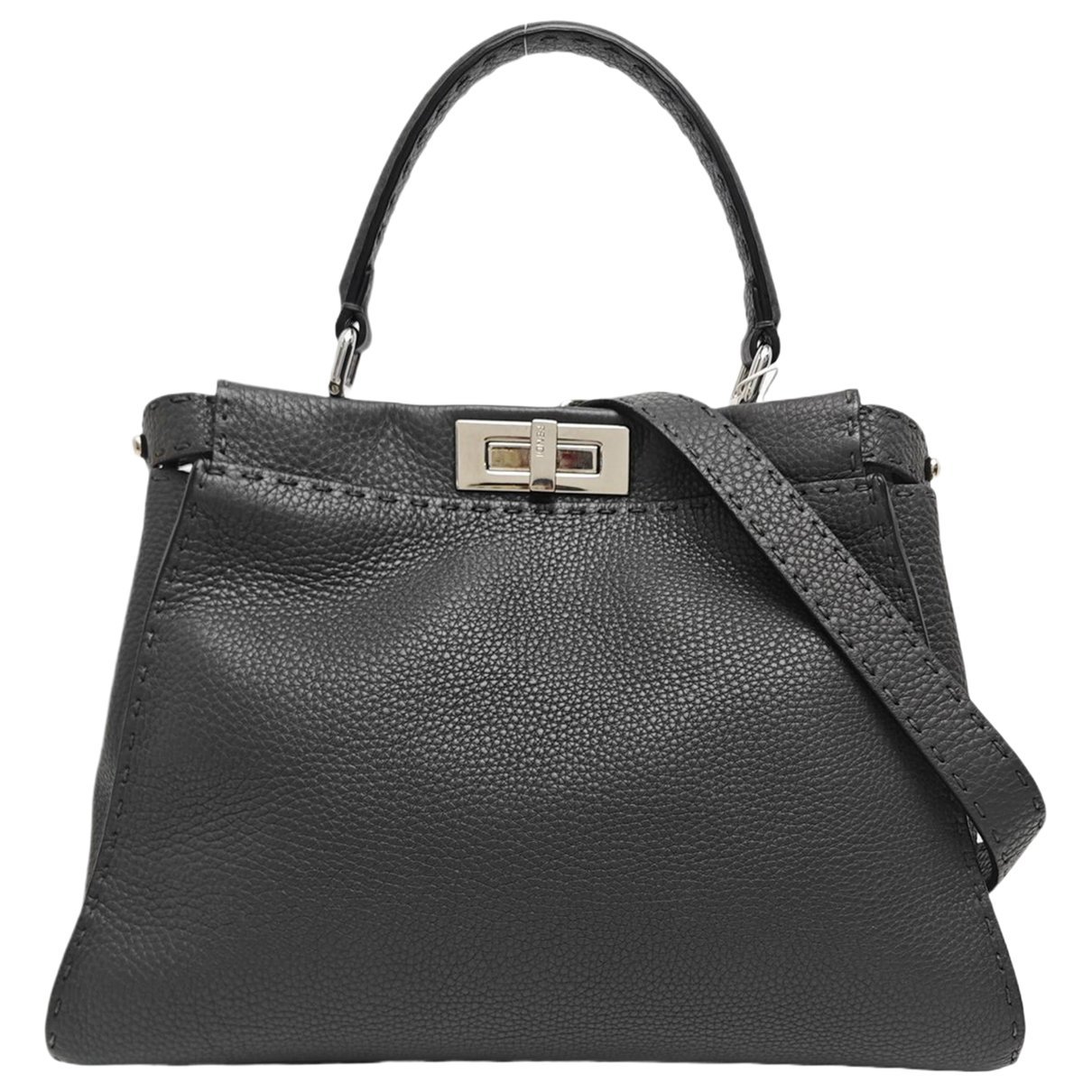Peekaboo leather handbag