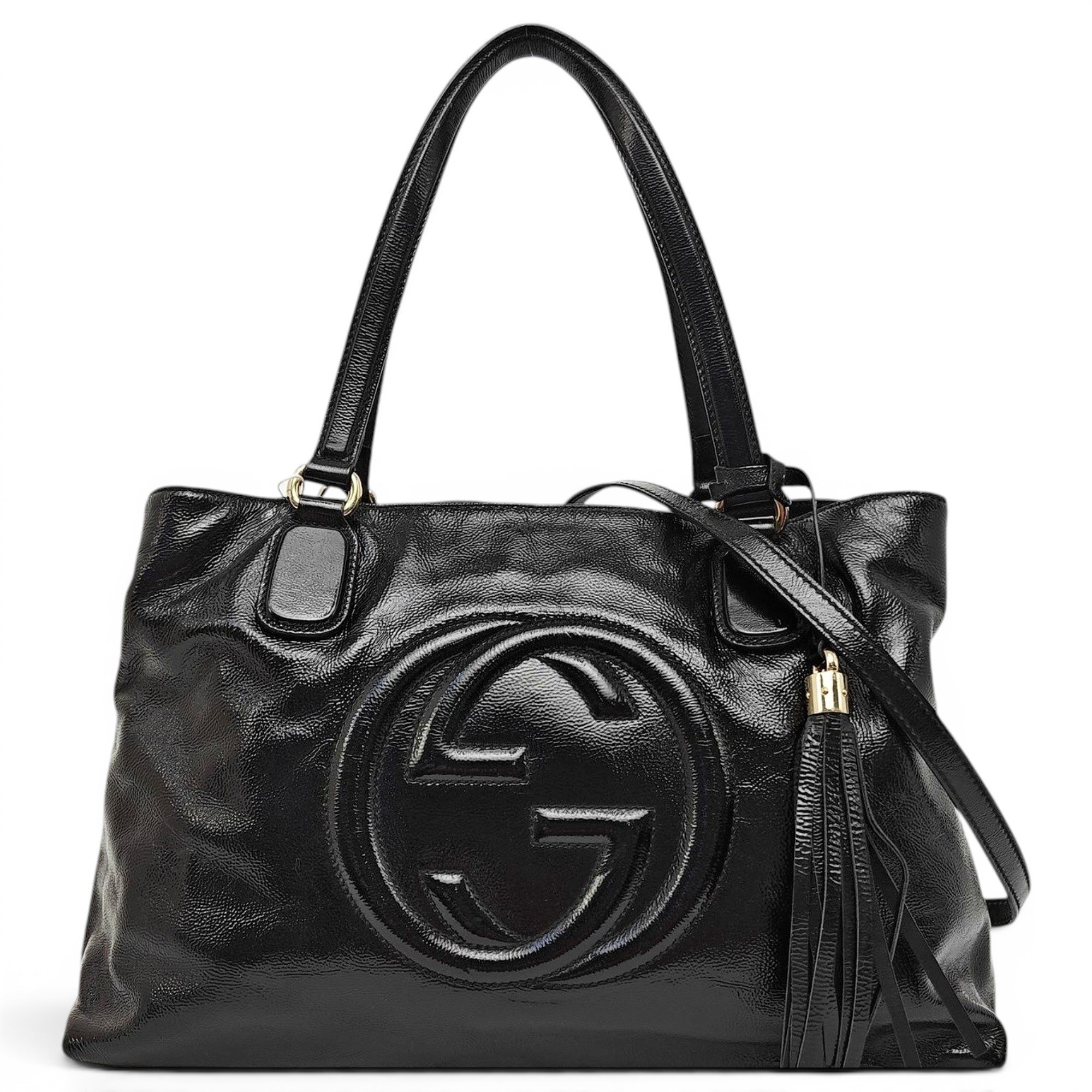 Soho patent leather handbag