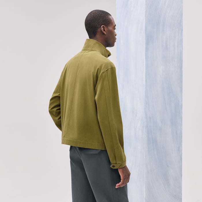 Matcha "Pique Plie" Buttoned Jacket