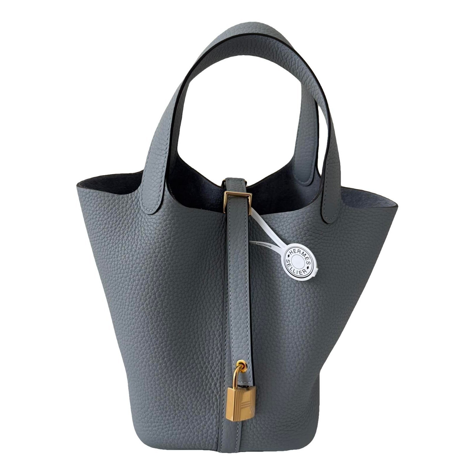 Picotin leather tote