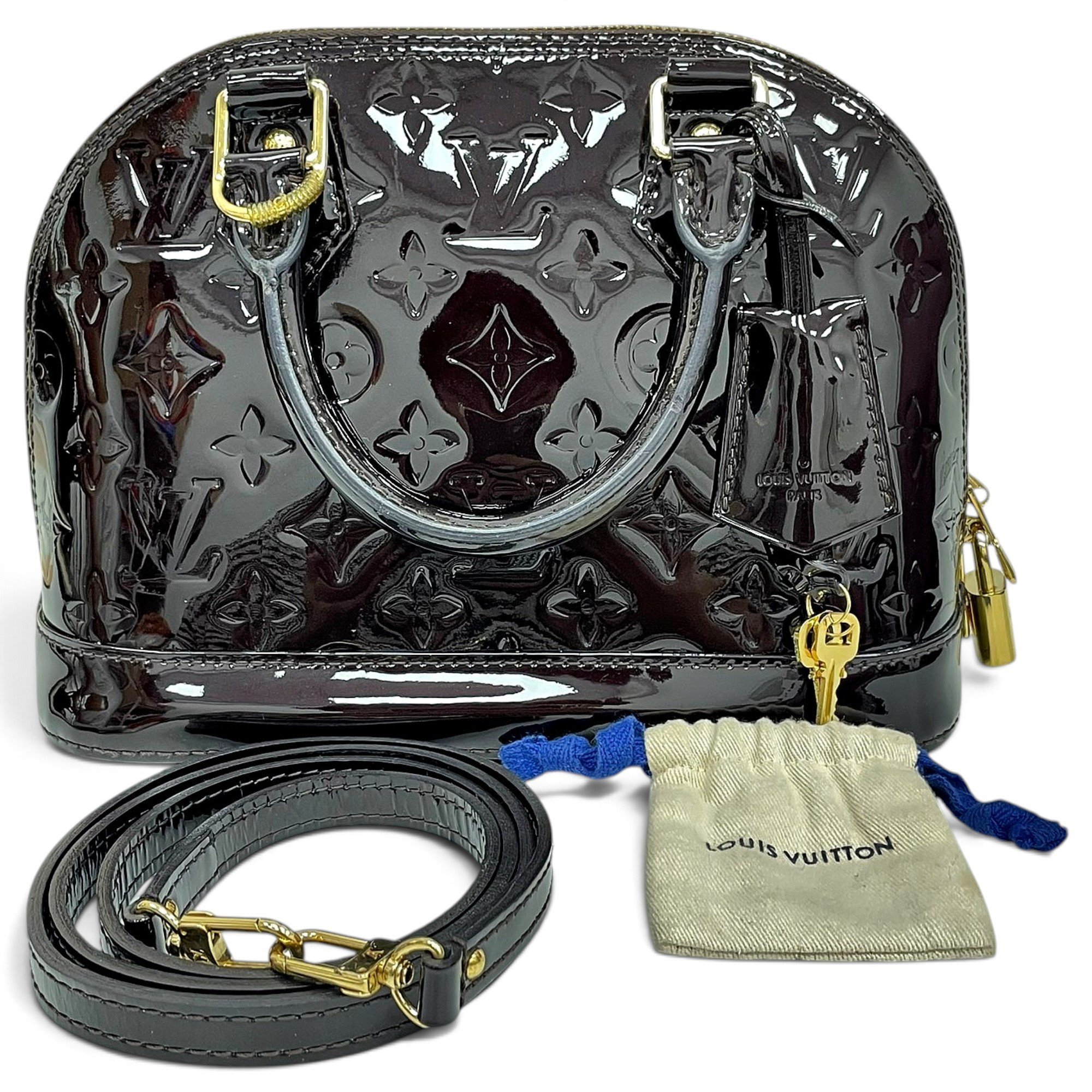 Alma BB patent leather handbag
