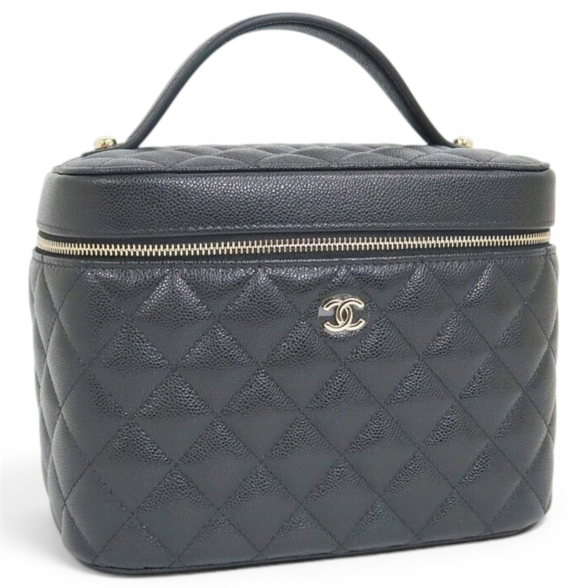 Leather vanity case