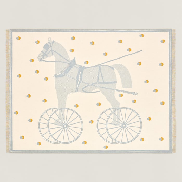 Galet Cheval Cabriolet Blanket
